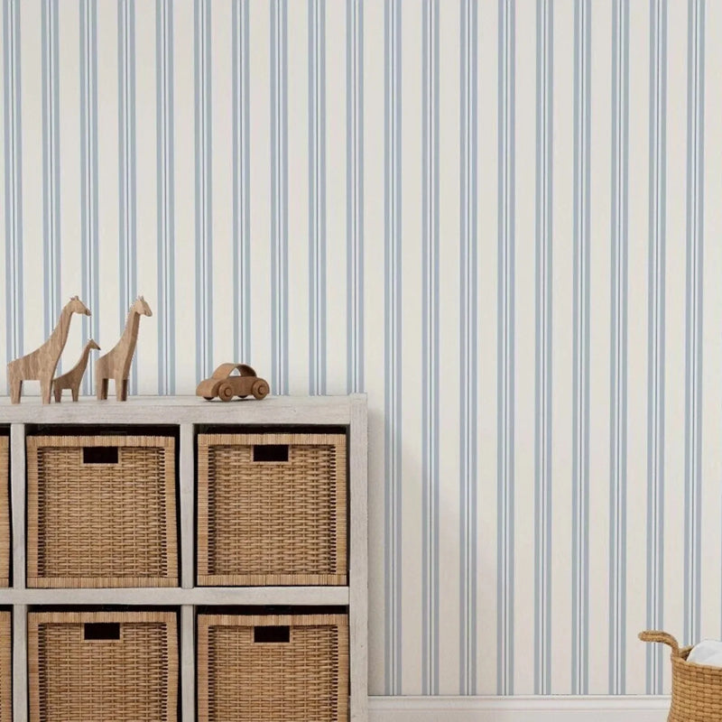 Rayures azur — papier peint en rouleau