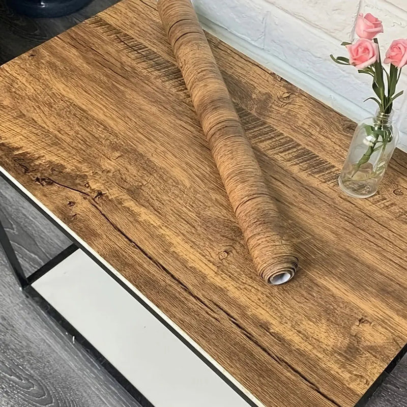 Bois chaleureux — adhésif décoratif