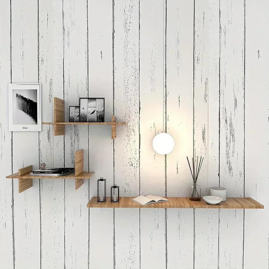 Weißes Holz — Dekorfolie