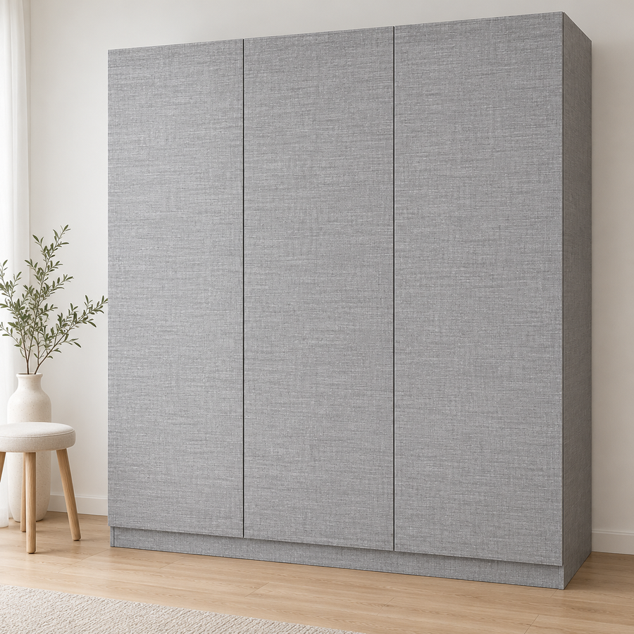 Bois d’atelier — nuance 1, mise en situation sur armoire
