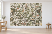Bestiaire tropical — motif 20, papier peint dans un bureau