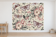 Bestiaire tropical — motif 7, papier peint dans un bureau