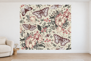 Bestiaire tropical — motif 7, papier peint dans un salon