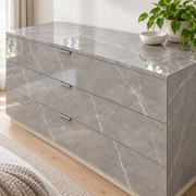 Céladon — nuance 11, adhésif décoratif appliqué sur commode