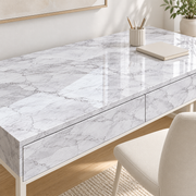 Céladon — nuance 13, adhésif décoratif appliqué sur bureau
