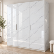 Céladon — nuance 2, adhésif décoratif appliqué sur armoire
