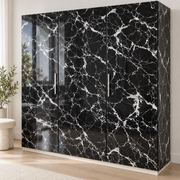 Céladon — nuance 3, adhésif décoratif appliqué sur armoire