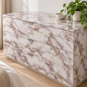 Céladon — nuance 4, adhésif décoratif appliqué sur commode