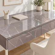 Céladon — nuance 5, adhésif décoratif appliqué sur bureau