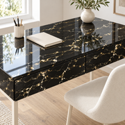 Céladon — nuance 6, adhésif décoratif appliqué sur bureau