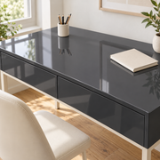 Céladon — nuance 7, adhésif décoratif appliqué sur bureau