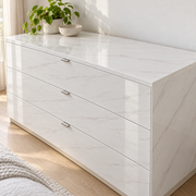 Céladon — nuance 9, adhésif décoratif appliqué sur commode