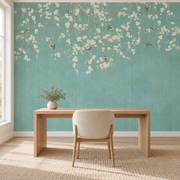 Fleurs de cerisier — motif 3, mise en situation : bureau
