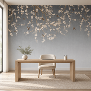Fleurs de cerisier — motif 4, mise en situation : bureau