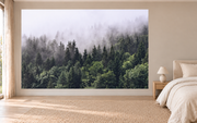 Envol dans la brume — motif 13, papier peint panoramique dans une chambre