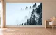 Envol dans la brume — motif 16, papier peint panoramique dans un bureau