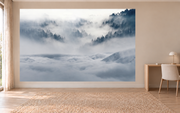 Envol dans la brume — motif 21, papier peint panoramique dans un bureau