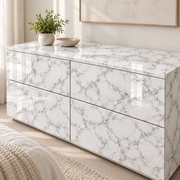 Reflets nacrés — nuance 5, commode (mise en scène générée)