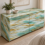 Reflets nacrés — nuance 6, commode (mise en scène générée)