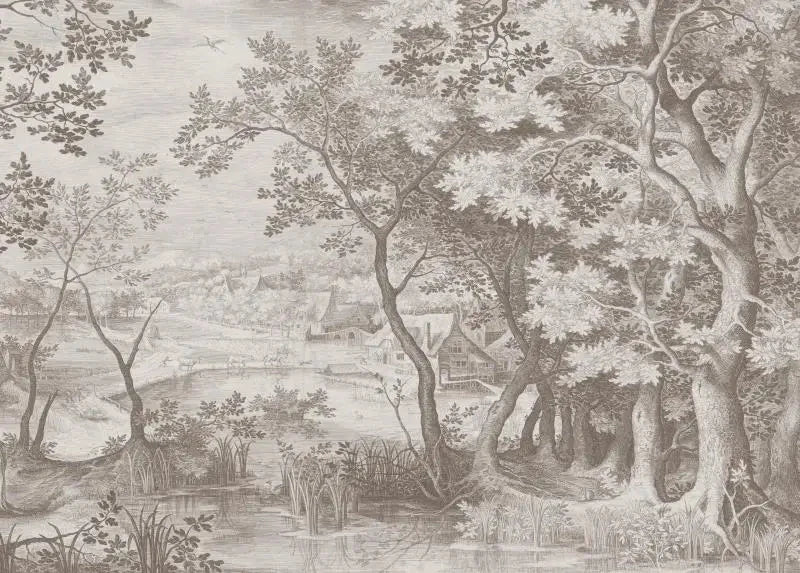 Bois de brume — papier peint panoramique